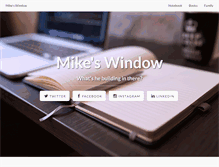 Tablet Screenshot of mikeswindow.com